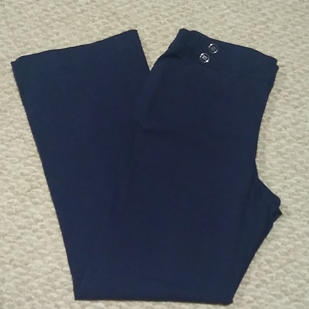 NY&Co Navy blue pull on dress pants